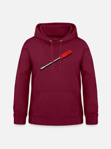 Schraubendreher - Frauen Hoodie - Bordeaux