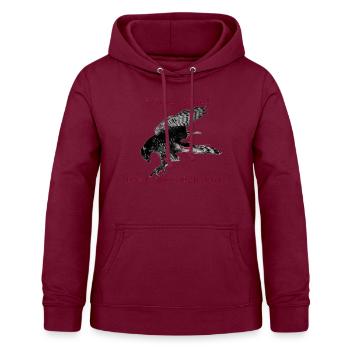 Habicht - Sweat à capuche Femme - bordeaux - Devant - AI Model Female 172 light (172cm)