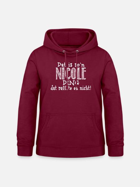 nicole - Frauen Hoodie - Bordeaux