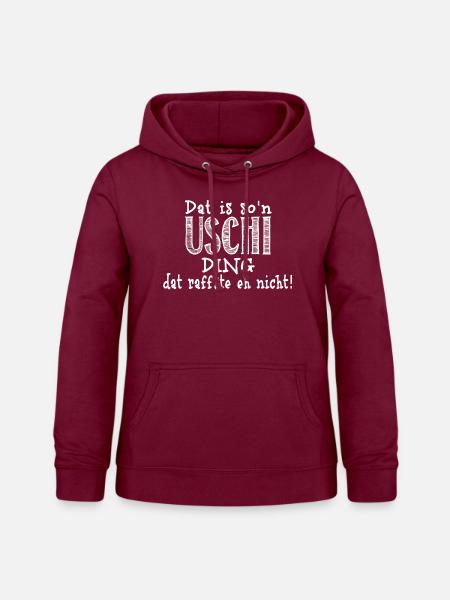 uschi - Frauen Hoodie - Bordeaux