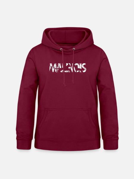 Malinois Schriftzug - Frauen Hoodie - Bordeaux