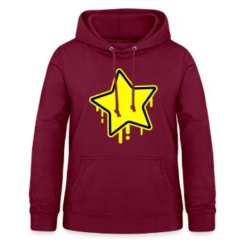 Stern Symbol - Frauen Hoodie - Bordeaux - Vorne - AI Model Female 172 light (172cm)