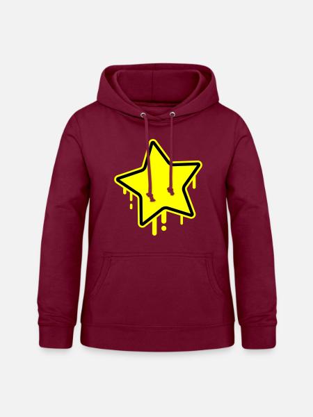 Stern Symbol - Frauen Hoodie - Bordeaux