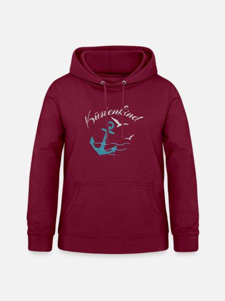 Küstenkind - Frauen Hoodie - Bordeaux