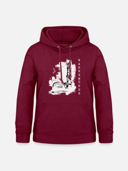 Warnemuende - Frauen Hoodie - Bordeaux