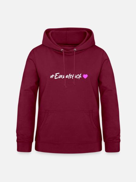 Einzelstück Herz - Frauen Hoodie - Bordeaux