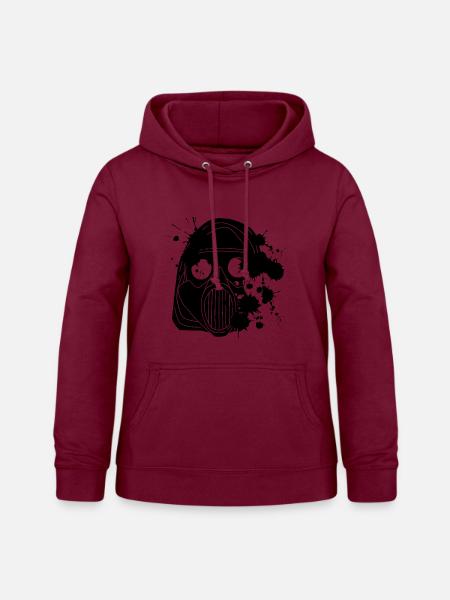 Verunreinigung (schwarz) - Frauen Hoodie - Bordeaux