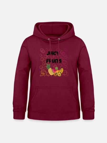 Juicy Fruits - Frauen Hoodie - Bordeaux
