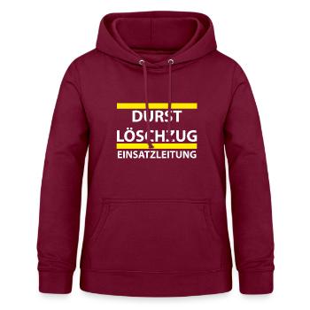 Soif de perdre - Sweat à capuche Femme - bordeaux - Devant - AI Model Female 172 light (172cm)