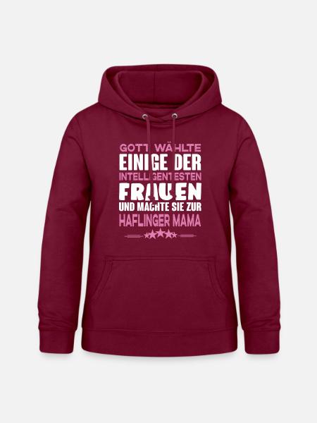 Haflinger Pferd - Haflinger - Frauen Hoodie - Bordeaux