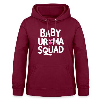 Baby-Uroma-Squad Uroma Geburtstag Urgroßmutter - Frauen Hoodie - Bordeaux - Vorne - AI Model Female 172 light (172cm)