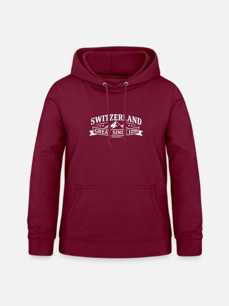 Switzerland Great Since 1291 - Frauen Hoodie - Bordeaux