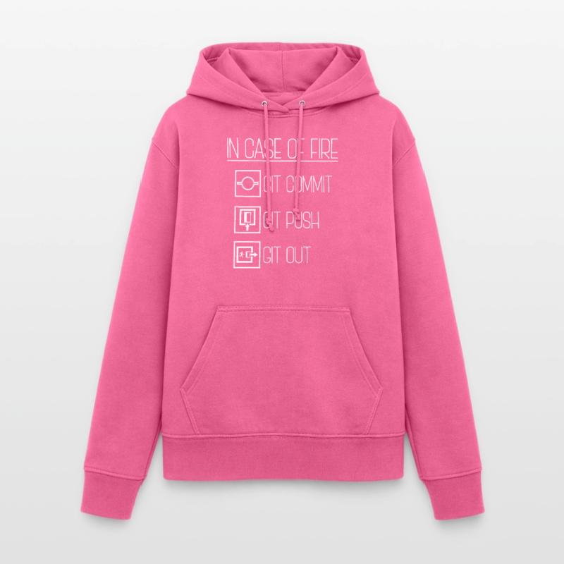 En cas d'incendie Git Commit Coding Programmer Linux Sweat à capuche Femme