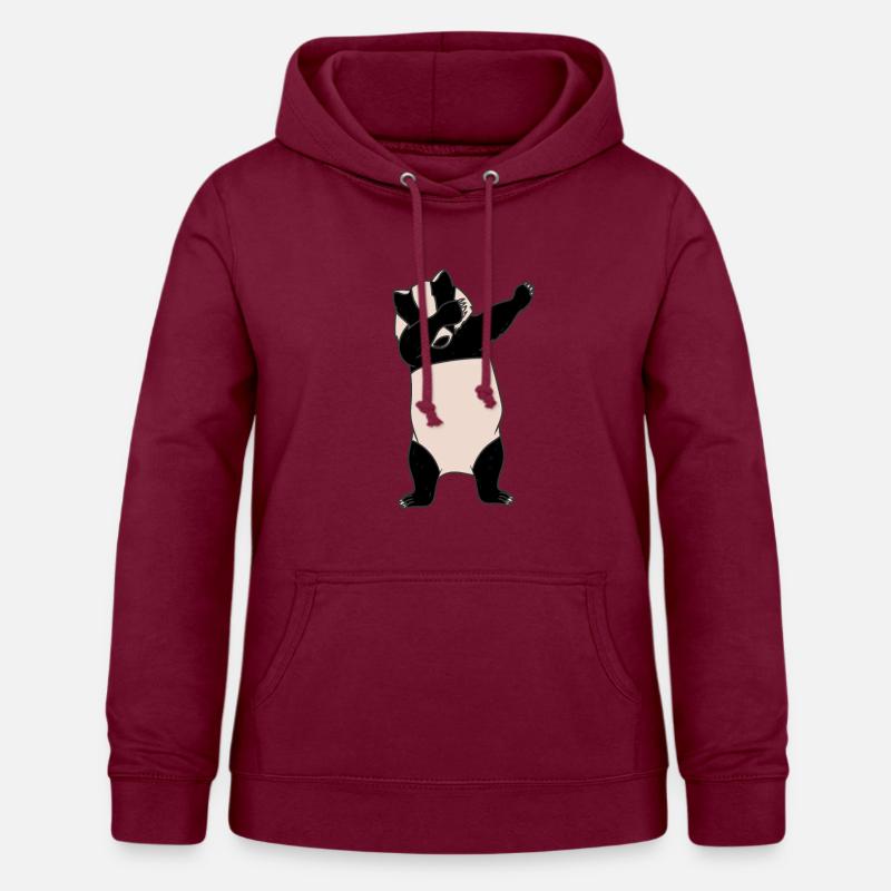 Dabbender Badger Dabbing Badgers Gift - Women's Hoodie - bordeaux