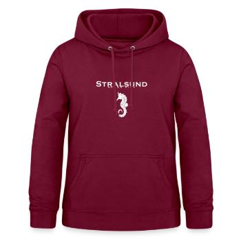 STRALSUND Tshirt Souvenir Andenken Geschenkidee - Frauen Hoodie - Bordeaux - Vorne - AI Model Female 172 light (172cm)
