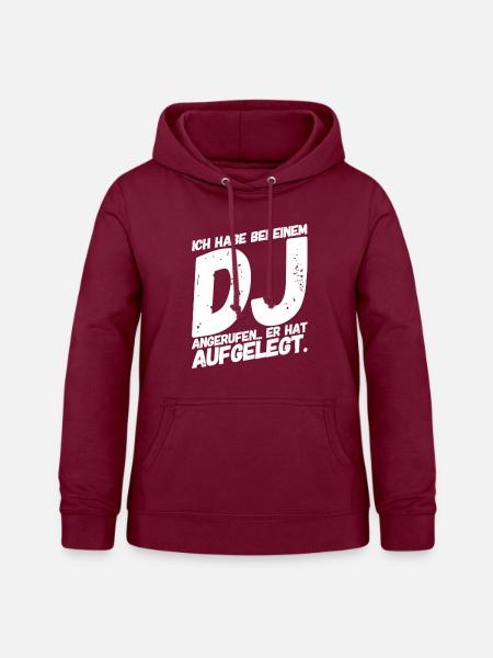 Kinderwitze Lustige Sprüche DJ - Frauen Hoodie - Bordeaux