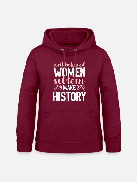Feminismus Spruch - Frauen Hoodie - Bordeaux