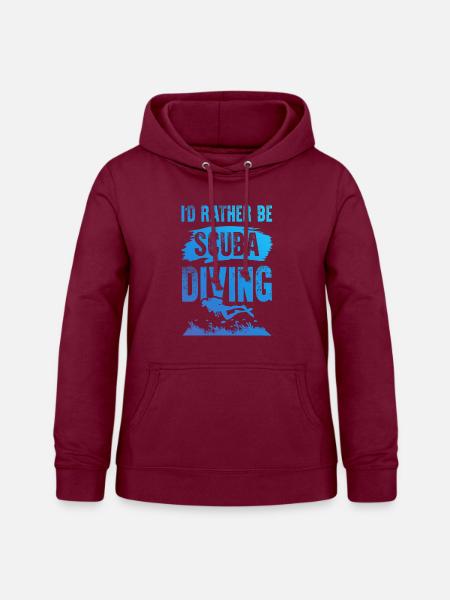 Tauchen scuba diving - Frauen Hoodie - Bordeaux
