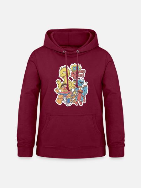 Sesamstraße 123 Sesame Street Gruppe - Frauen Hoodie - Bordeaux