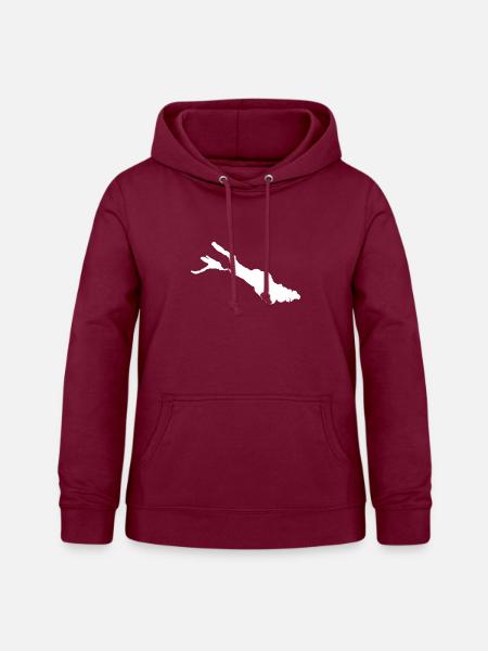 Bodensee - Frauen Hoodie - Bordeaux