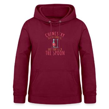 Chemistry is like Cooking - Frauen Hoodie - Bordeaux - Vorne - AI Model Female 172 light (172cm)