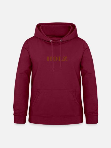 Holz - Frauen Hoodie - Bordeaux