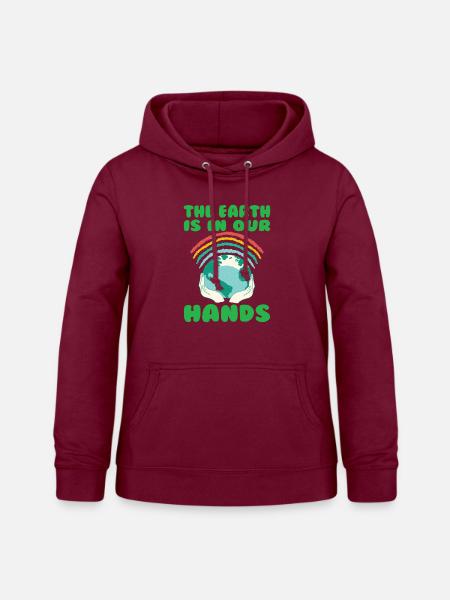 global warming climate strike gift - Frauen Hoodie - Bordeaux