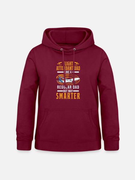 Flugbegleiter Vater Flight Attendant Dad - Frauen Hoodie - Bordeaux