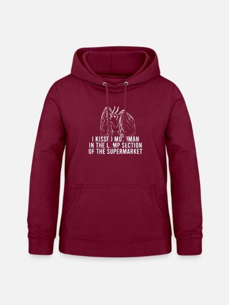 Mottenmann-Kryptide - Frauen Hoodie - Bordeaux
