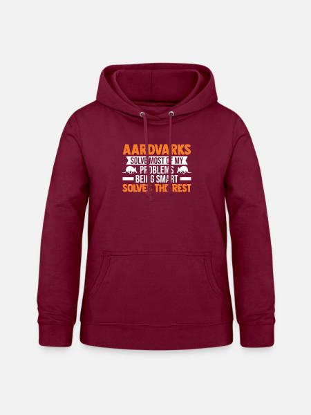 Erdferkel Geschenk Aardvark - Frauen Hoodie - Bordeaux
