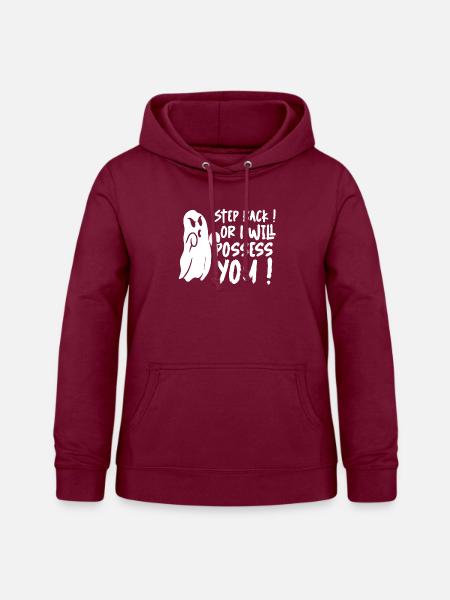 Halloween Geist - Frauen Hoodie - Bordeaux