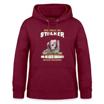 Havaneser Hund - Havaneser - Frauen Hoodie - Bordeaux - Vorne - AI Model Female 172 light (172cm)