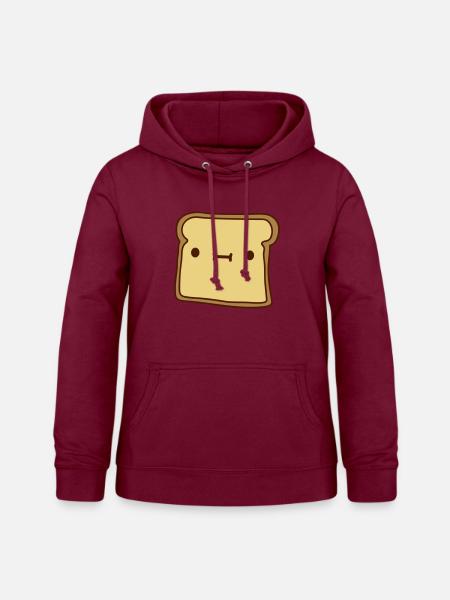 toast brot scheibe - Frauen Hoodie - Bordeaux