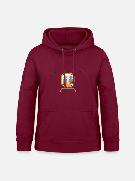Hubschrauber - Frauen Hoodie - Bordeaux