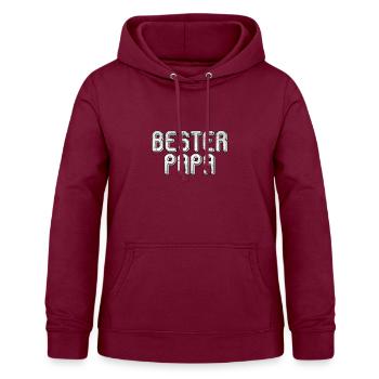 Bester Papa - Frauen Hoodie - Bordeaux - Vorne - AI Model Female 172 light (172cm)