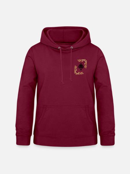 Ace of spades - Frauen Hoodie - Bordeaux