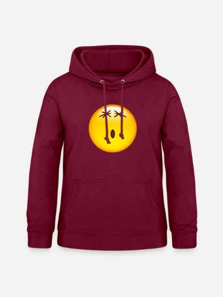 Smiley Glossy Ohw! - Frauen Hoodie - Bordeaux