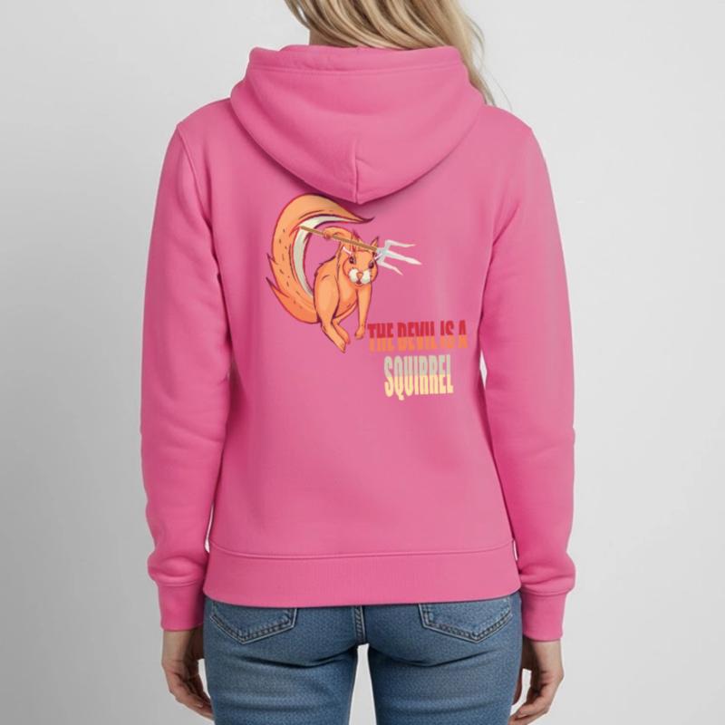 Der Teufel ist ein Eichhörnchen, Devil Squirrel Frauen Hoodie