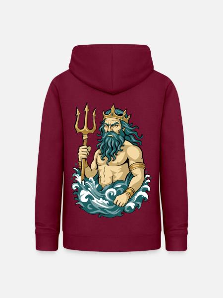 Poseidon - Frauen Hoodie - Bordeaux