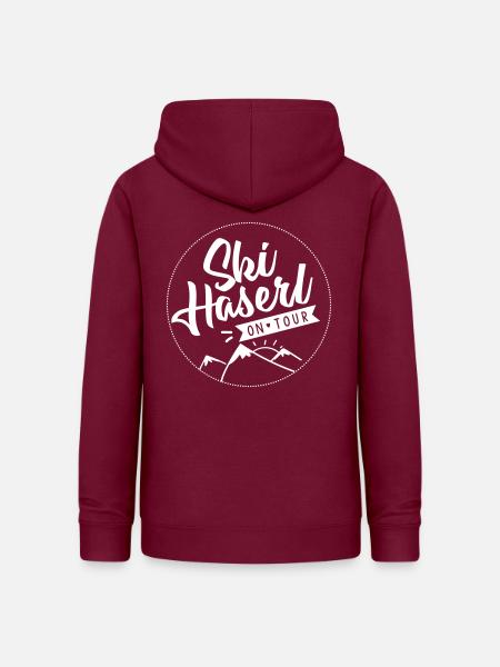 Skihaserl on Tour - Frauen Hoodie - Bordeaux