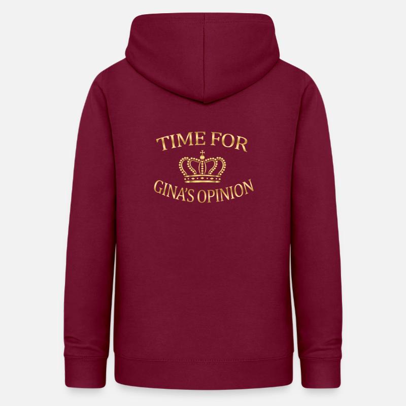Tider for Ginas mening Brooklyn Nine Nine B99 Tea - Hettegenser for kvinner - burgunder