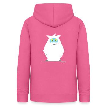 Mister Yeti - Charakter - Frauen Hoodie - Pink - Hinten - AI Model Female 172 light (172cm)