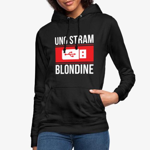 Ung Stram Blondine - Hvid - Dame hoodie