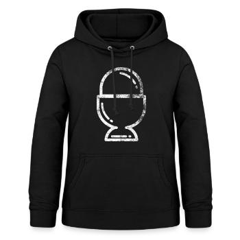 Ei - Frauen Hoodie - Schwarz - Vorne - AI Model Female 172 light (172cm)