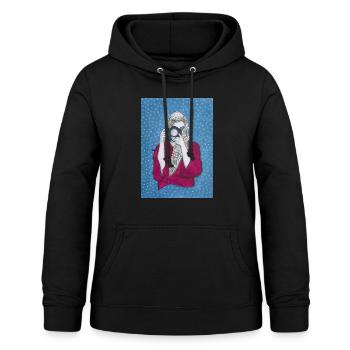 Photographer - Women's Hoodie - black - Front - AI Model Female 172 light (172cm)
