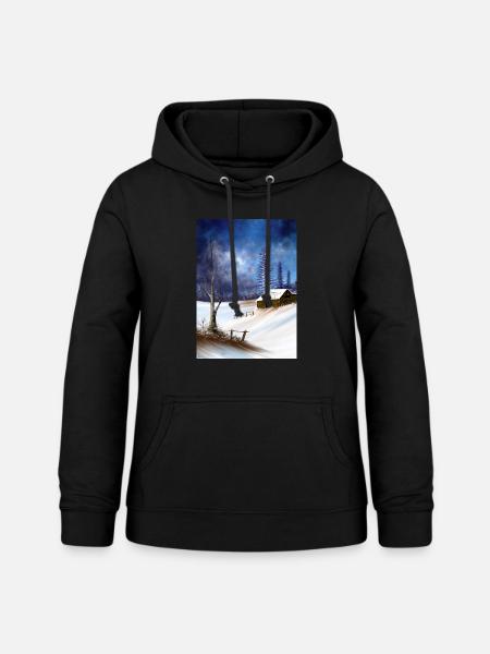Landschaft - Frauen Hoodie - Schwarz