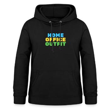 home office - Frauen Hoodie - Schwarz - Vorne - AI Model Female 172 light (172cm)