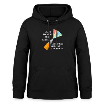 Nasenspray lustig süchtig abhängig - Frauen Hoodie - Schwarz - Vorne - AI Model Female 172 light (172cm)