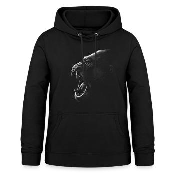 Gorilla attack - Women's Hoodie - black - Front - AI Model Female 172 light (172cm)