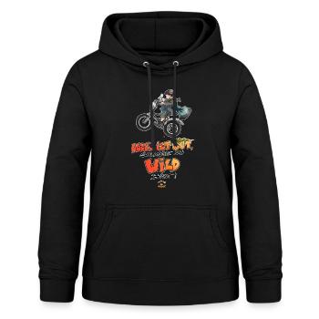 Die Wilden Kerle Marlon auf Fahrrad - Frauen Hoodie - Schwarz - Vorne - AI Model Female 172 light (172cm)